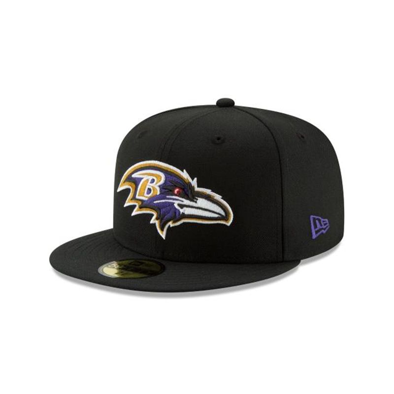 NFL Baltimore Ravens 59Fifty Fitted (FCN4161) - Black New Era Caps